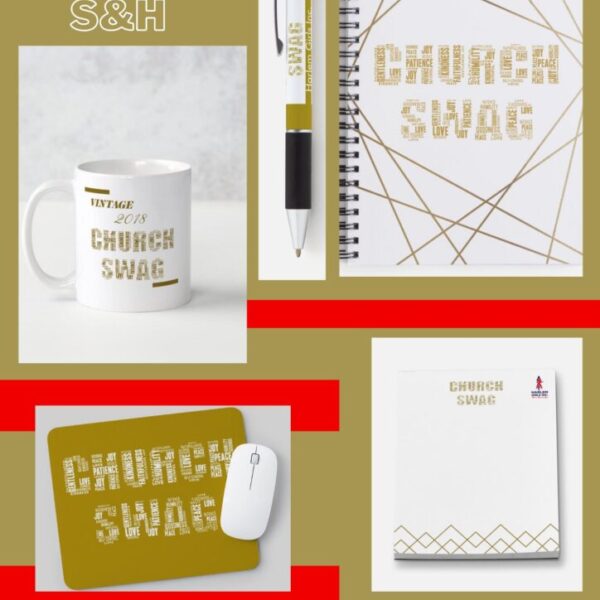 Gold Church Swag Set