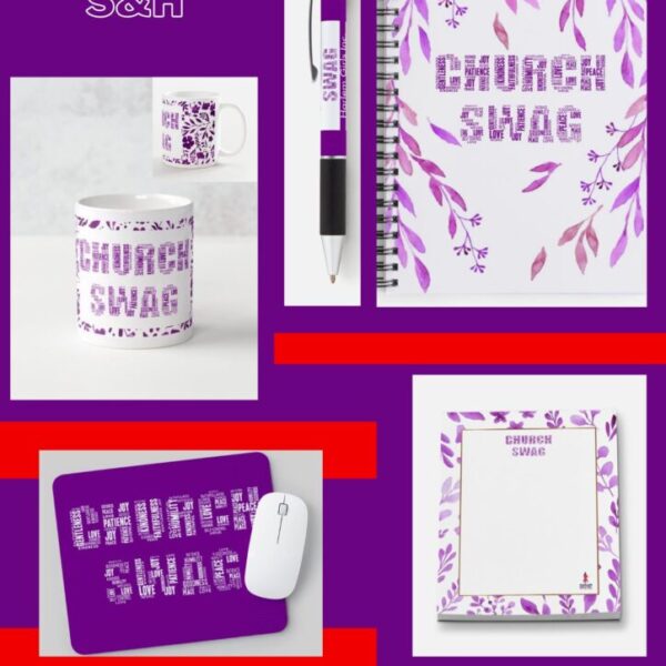 Purple Church Swag Set